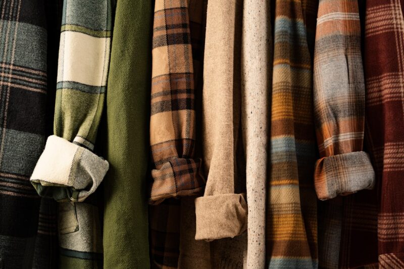 Hanging shirts