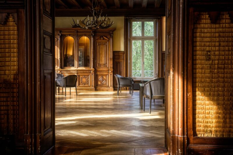 Houten vloer in interieur