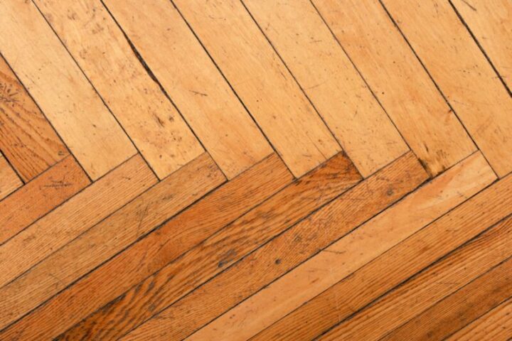 Houten vloer in interieur