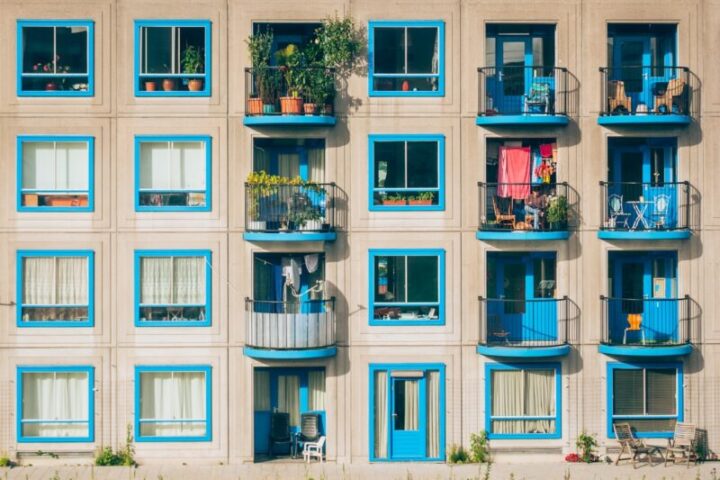 Balkon van appartement