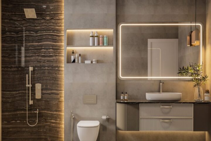 Moderne badkamer