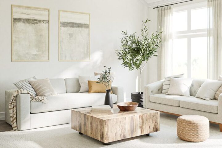 Meubels in woonkamer