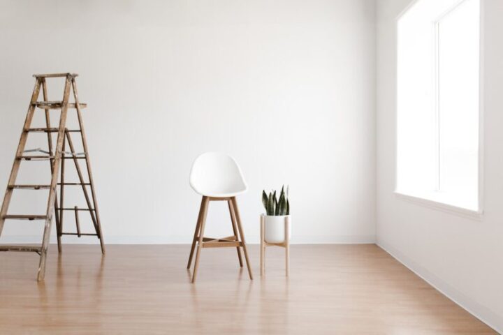 Houten vloer in interieur
