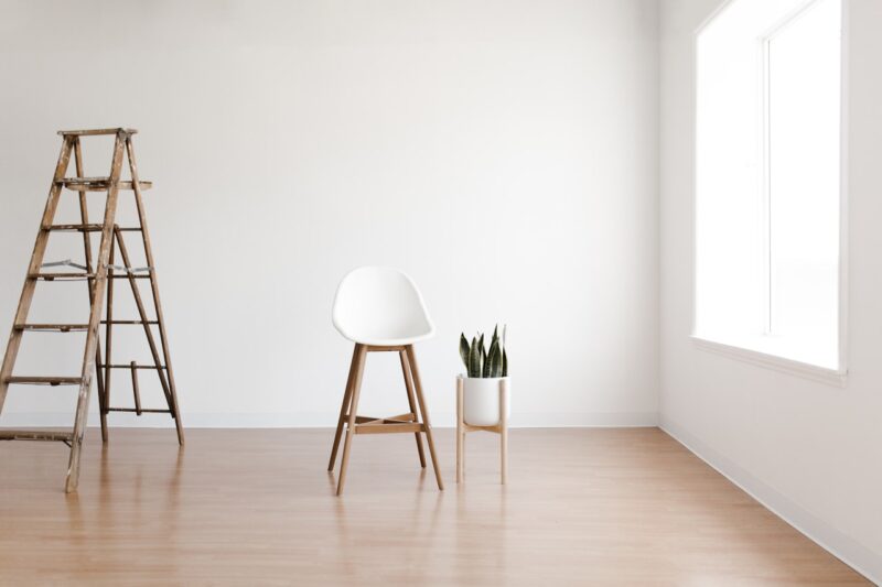 Houten vloer in interieur