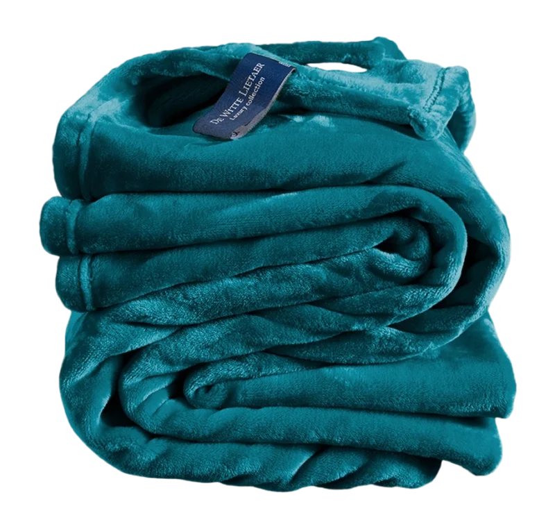 De Witte Lietaer Cosy Plaid Lake Green van fonQ