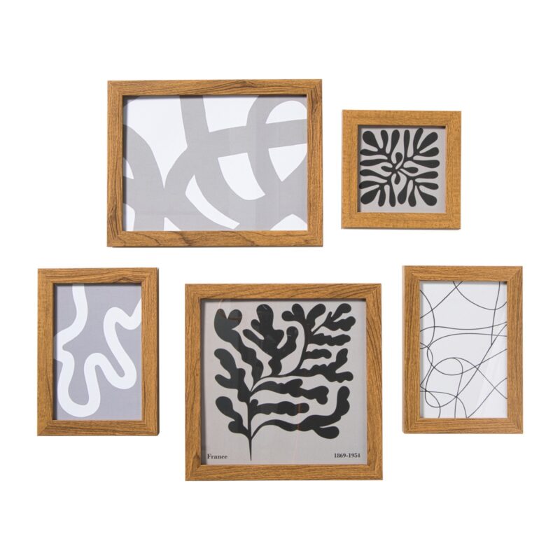 Fotolijstjes - hout - set van 5 van Xenos