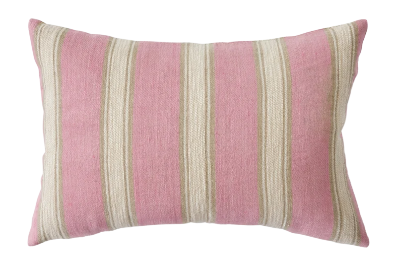 HKliving Woven Striped Sierkussen 40 x 60 cm - Blush van fonQ