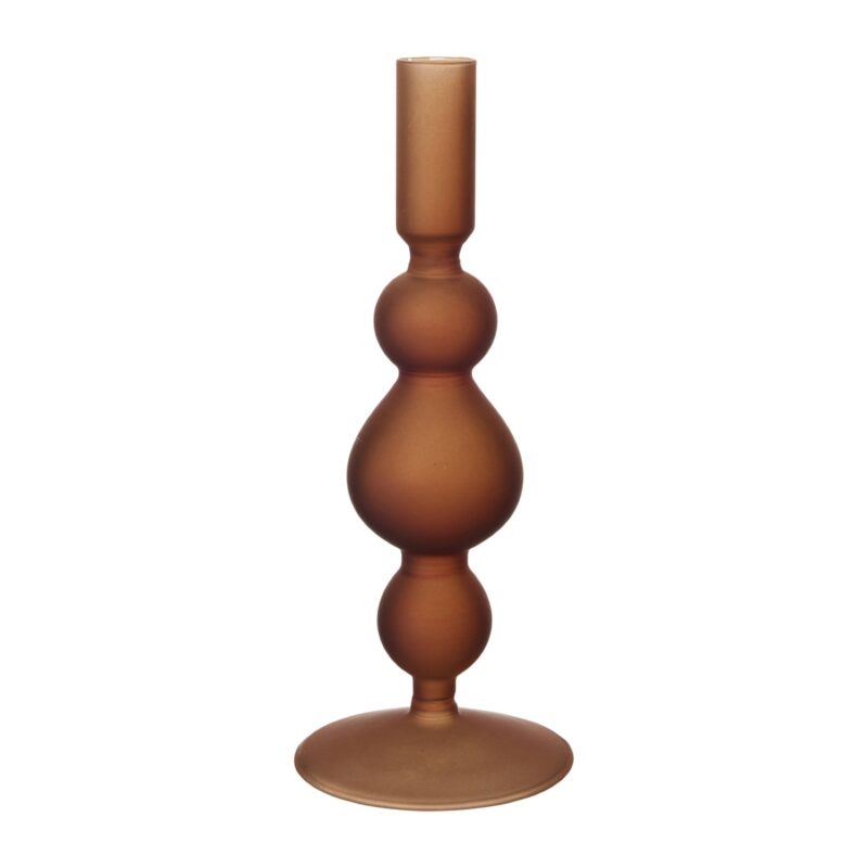 Kandelaar hoog - bruin - ø9x22cm van Xenos