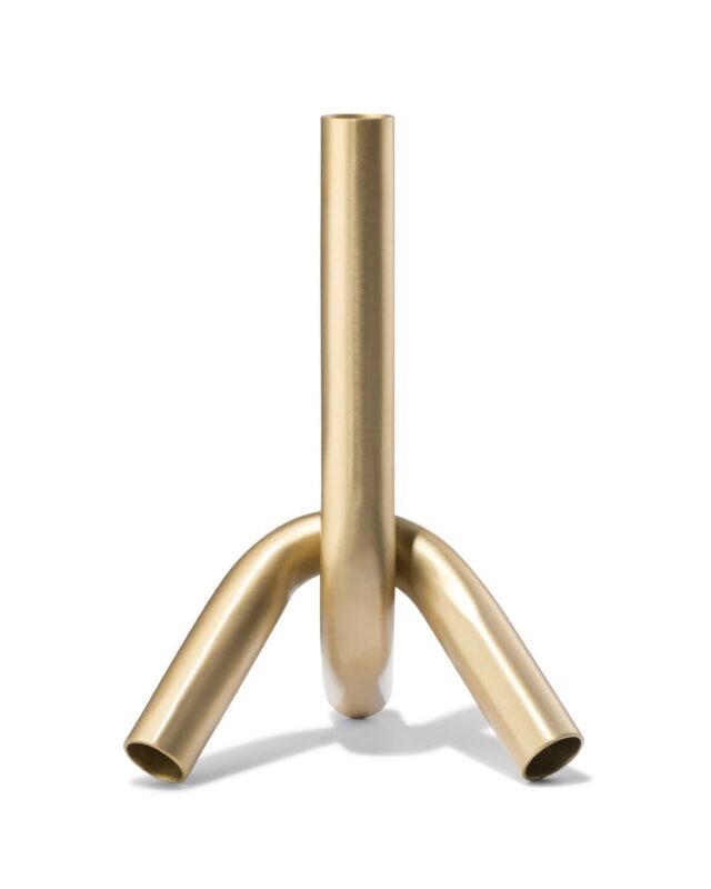 kandelaar M metaal knot goud van HEMA