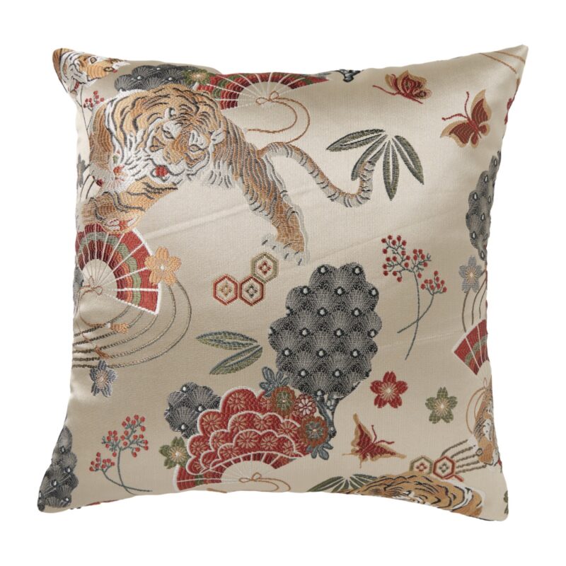 Kussen jacquard - beige - 45x45 cm van Xenos