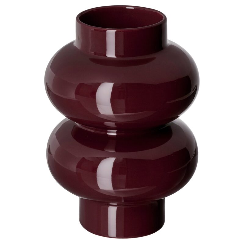 PÄRLHÄGG Vaas - bruinrood 22 cm van IKEA