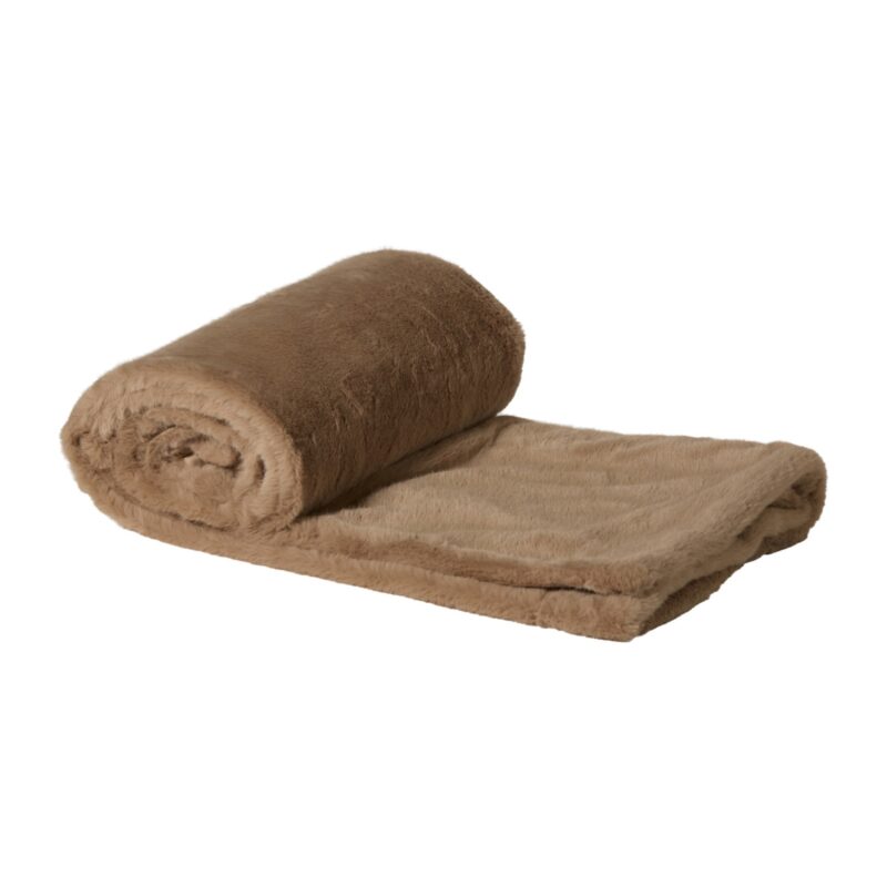 Plaid fluffy - beige - 130x170 cm van Xenos