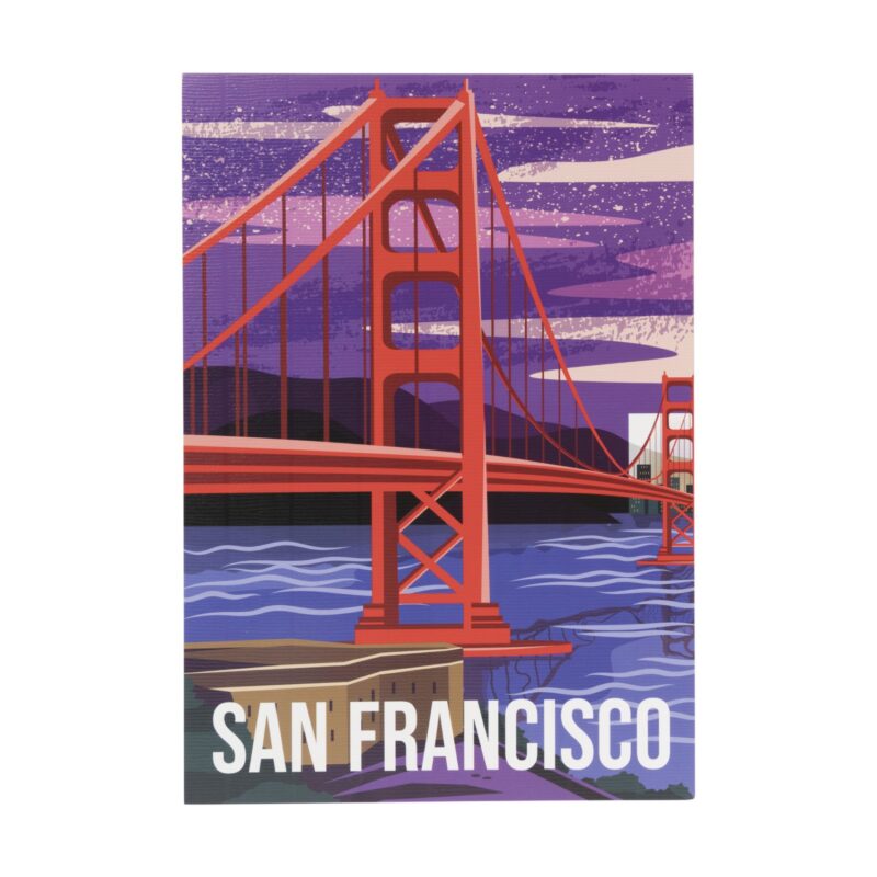 Poster San Francisco - multikleur - 21x30 cm van Xenos