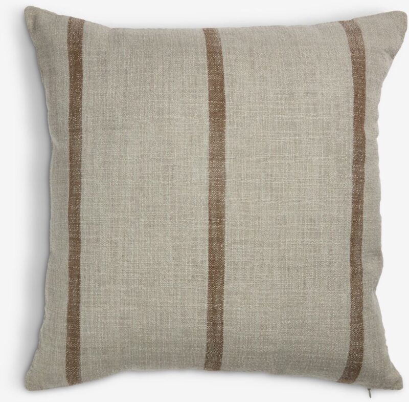 Sierkussen STENROS 45x45 grijs/donkerbruin van JYSK