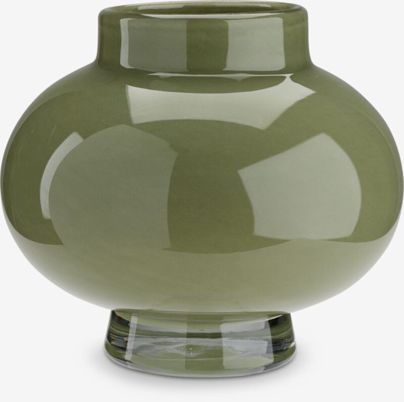 Vaas ULRIK Ø20xH17cm groen van JYSK
