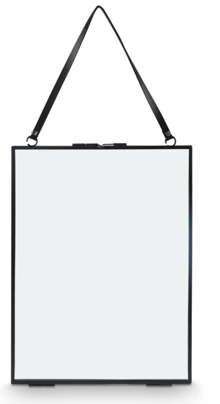 vtwonen Fotolijst Zwart/Metaal Incl. Slot en Leren Koord - 30 x 40 cm van fonQ