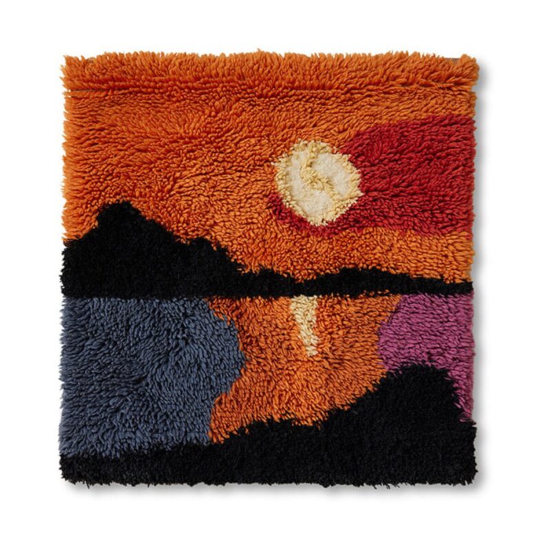 Wandkleed Sundown Wol, 120 x 120cm van Sohome