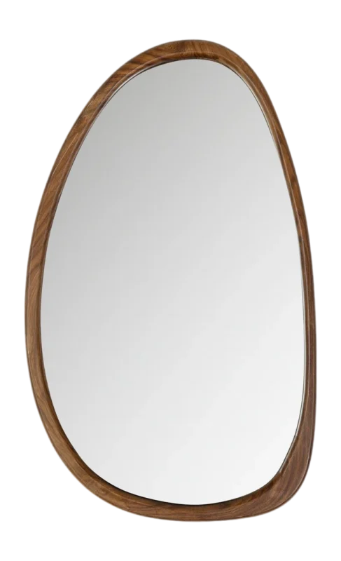 WOOOD Leif Spiegel - Hout - Naturel - 64x38x2 van fonQ