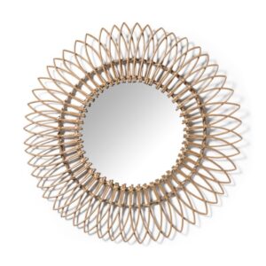 Zonnespiegel rotan - ø76 cm van Xenos